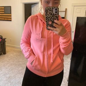 Pink hoodie